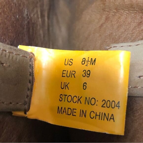 Road Wolf 2004 Women's Leather Pull On Western Boots Brown Size 8.5M - Picture 6 of 6